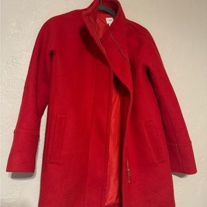Red JCrew Coat